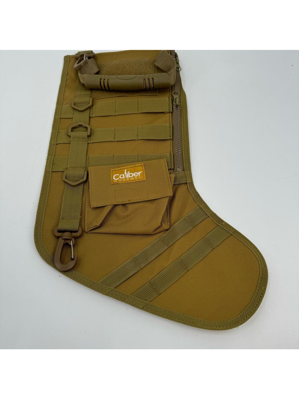 NWOT Caliber Gourmet Green Tactical Christmas Stocking